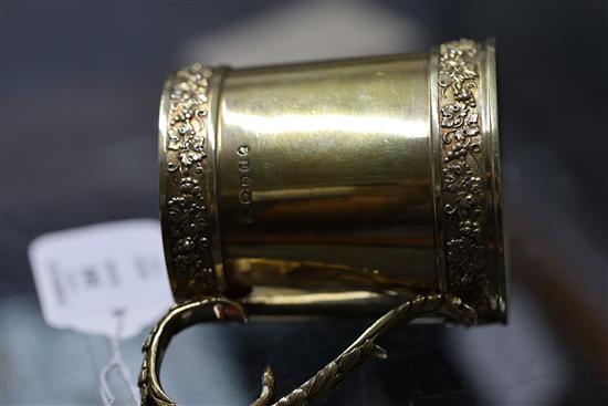 A George III silver gilt mug by Eames & Barnard,